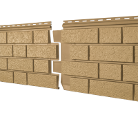 Фасадная панель Стоун Хаус S-Lock Клинкер Горчичный