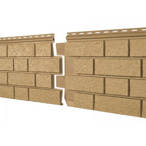 Фасадная панель Стоун Хаус S-Lock Клинкер Горчичный от производителя  Ю-Пласт по цене 0 р