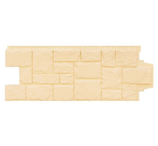 Фасадные панели Стандарт Крупный камень Бежевый от производителя  Grand Line по цене 523 р