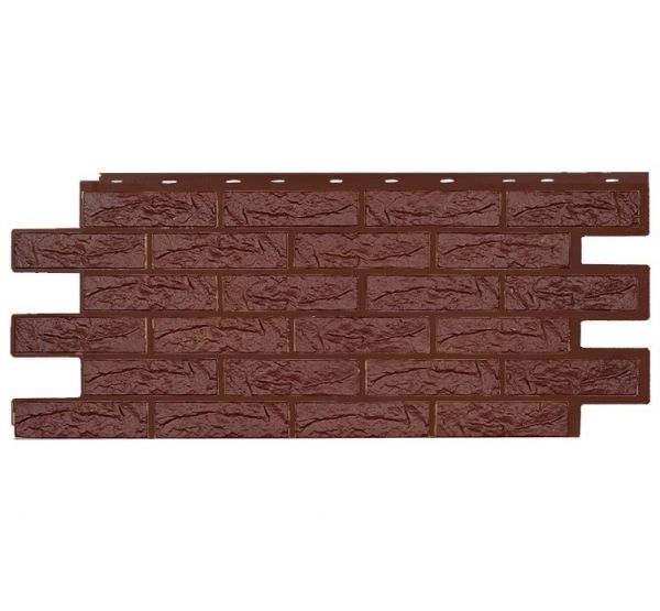 Фасадные панели СЕРИЯ Лондон Брик Кирпич Эко - Браун от производителя  Т-сайдинг по цене 520 р