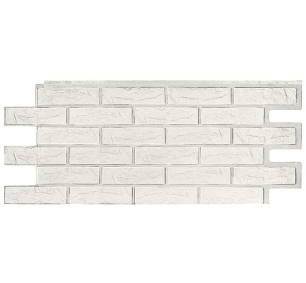 Фасадные панели СЕРИЯ Лондон Брик Кирпич Эко - Уайт от производителя  Т-сайдинг по цене 520 р