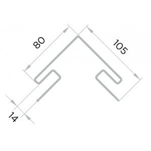 Наружный угол к сайдингу BrickHouse Белый от производителя  Fineber по цене 1 500 р
