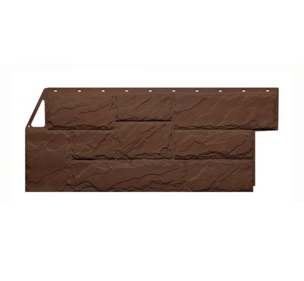 Фасадные панели (цокольный сайдинг) коллекция Камень Крупный - Коричневый от производителя Fineber по цене 757 р Фасадные панели (цокольный сайдинг) коллекция Камень Крупный - Коричневый от производителя Fineber по цене 757 р