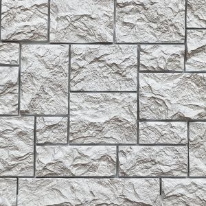 Фасадные панели (цокольный сайдинг) коллекция камень дикий - Мелованный белый от производителя Fineber по цене 740 р Фасадные панели (цокольный сайдинг) коллекция камень дикий - Мелованный белый от производителя Fineber по цене 740 р