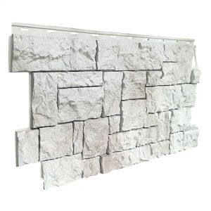 Фасадные панели (цокольный сайдинг) коллекция камень дикий - Жемчужный от производителя Fineber по цене 740 р Фасадные панели (цокольный сайдинг) коллекция камень дикий - Жемчужный от производителя Fineber по цене 740 р