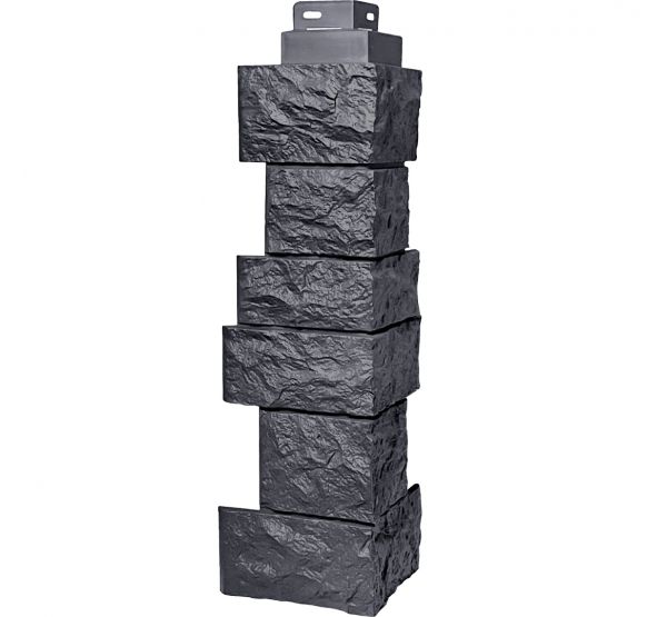 Угол наружный коллекция Дикий камень Асфальт от производителя Fineber по цене 590 р Угол наружный коллекция Дикий камень Асфальт от производителя Fineber по цене 590 р