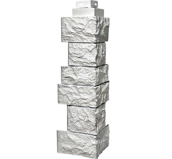 Угол наружный коллекция Дикий камень Мелованный белый от производителя Fineber по цене 590 р Угол наружный коллекция Дикий камень Мелованный белый от производителя Fineber по цене 590 р