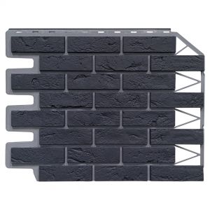 Фасадные панели Кирпич Баварский - Графит от производителя  Fineber по цене 595 р