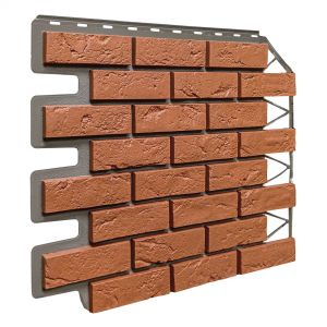 Фасадные панели Кирпич Баварский - Терракотовый от производителя  Fineber по цене 590 р