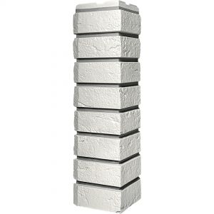 Угол наружный Коллекция кирпич баварский Белый от производителя  Fineber по цене 540 р