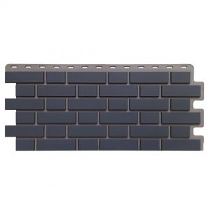 Цокольный сайдинг Кирпич Клинкерный Асфальт от производителя  Fineber по цене 595 р