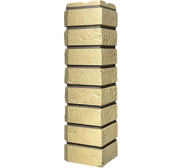 Угол наружный Коллекция кирпич баварский Песочный от производителя  Fineber по цене 540 р