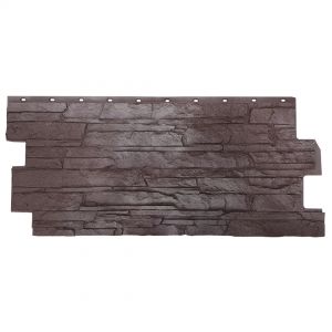 Фасадные панели (цокольный сайдинг) коллекция Скала - Желто-коричневый от производителя Fineber по цене 740 р Фасадные панели (цокольный сайдинг) коллекция Скала - Желто-коричневый от производителя Fineber по цене 740 р