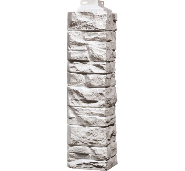 Угол наружный коллекция Скала Мелованный белый от производителя  Fineber по цене 590 р