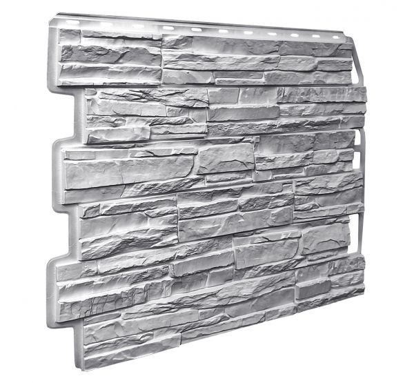 Фасадные панели Скол - Светло- серый от производителя Fineber по цене 565 р Фасадные панели Скол - Светло- серый от производителя Fineber по цене 565 р