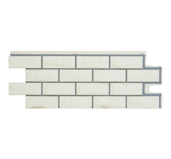 Фасадные панели Премиум Камень колотый Молочный (Пломбирный) от производителя  Grand Line по цене 633 р