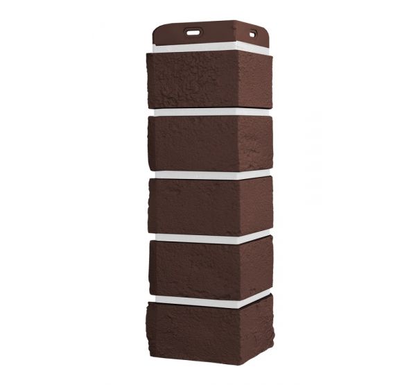 Угол Премиум состаренный кирпич Каштан (Белый шов) от производителя Grand Line по цене 686 р Угол Премиум состаренный кирпич Каштан (Белый шов) от производителя Grand Line по цене 686 р