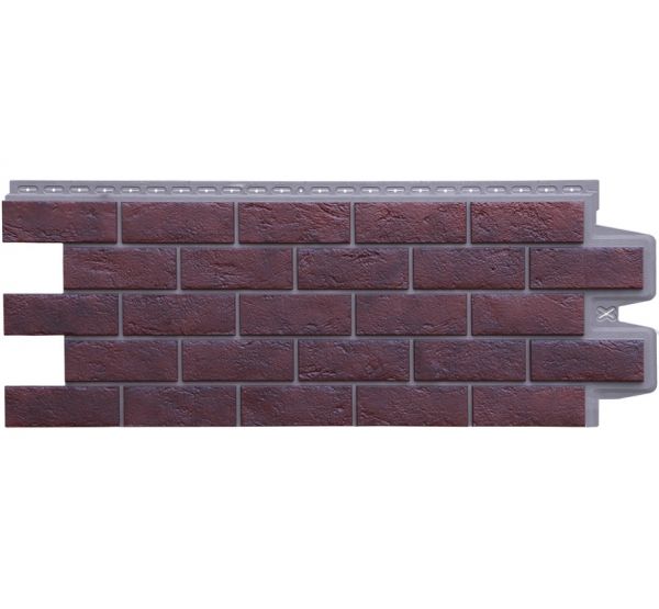 Фасадные панели Cостаренный кирпич Элит Кофе (Жжёный) тёмно-бежевый ШОВ от производителя  Grand Line по цене 720 р