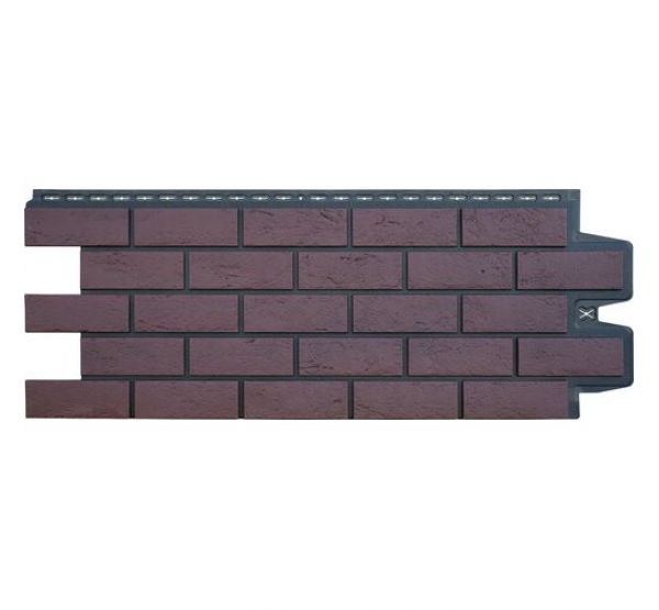 Фасадные панели Cостаренный кирпич Элит Каштан чёрный ШОВ от производителя  Grand Line по цене 720 р