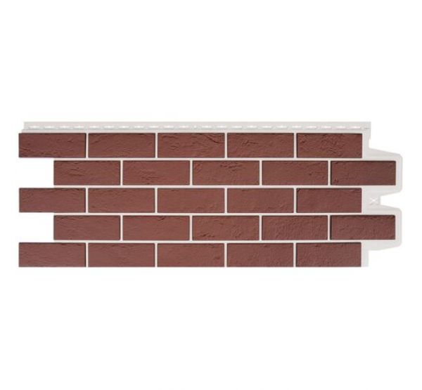 Фасадные панели Cостаренный кирпич Элит Корица (Махагон) белый ШОВ от производителя  Grand Line по цене 720 р