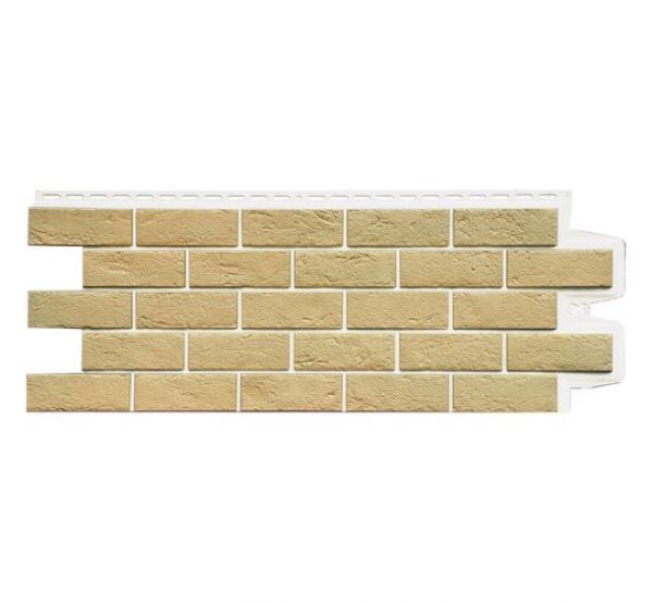 Фасадные панели Cостаренный кирпич Элит Ваниль белый ШОВ от производителя Grand Line по цене 720 р Фасадные панели Cостаренный кирпич Элит Ваниль белый ШОВ от производителя Grand Line по цене 720 р