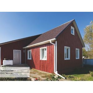 Фасадная панель Хокла Color - Брусника от производителя  Ю-Пласт по цене 0 р