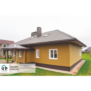 Фасадная панель Хокла Винтаж - Охра от производителя  Ю-Пласт по цене 0 р