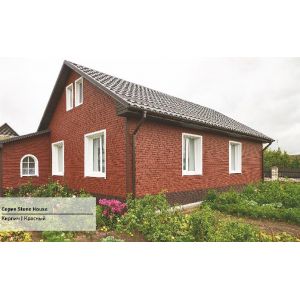 Фасадная панель Стоун Хаус - Кирпич Красный от производителя  Ю-Пласт по цене 0 р
