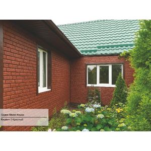 Фасадная панель Стоун Хаус - Кирпич Красный от производителя  Ю-Пласт по цене 0 р