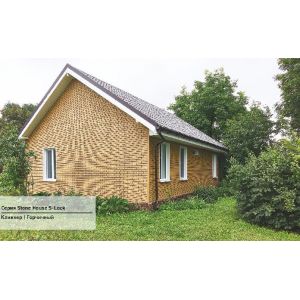 Фасадная панель Стоун Хаус S-Lock Клинкер Горчичный от производителя  Ю-Пласт по цене 0 р