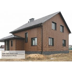 Фасадная панель Стоун Хаус S-Lock Клинкер Балтик Магма от производителя  Ю-Пласт по цене 561 р