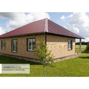 Фасадная панель Стоун Хаус S-Lock Клинкер Балтик Светлая Медь от производителя  Ю-Пласт по цене 561 р