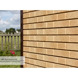 Фасадная панель Стоун Хаус S-Lock Клинкер Балтик Светлая Медь от производителя  Ю-Пласт по цене 561 р