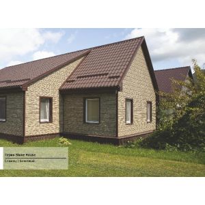 Фасадная панель Стоун Хаус Сланец Бежевый от производителя Ю-Пласт по цене 361 р Фасадная панель Стоун Хаус Сланец Бежевый от производителя Ю-Пласт по цене 361 р