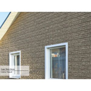 Фасадная панель Стоун Хаус Сланец Бурый от производителя Ю-Пласт по цене 361 р Фасадная панель Стоун Хаус Сланец Бурый от производителя Ю-Пласт по цене 361 р