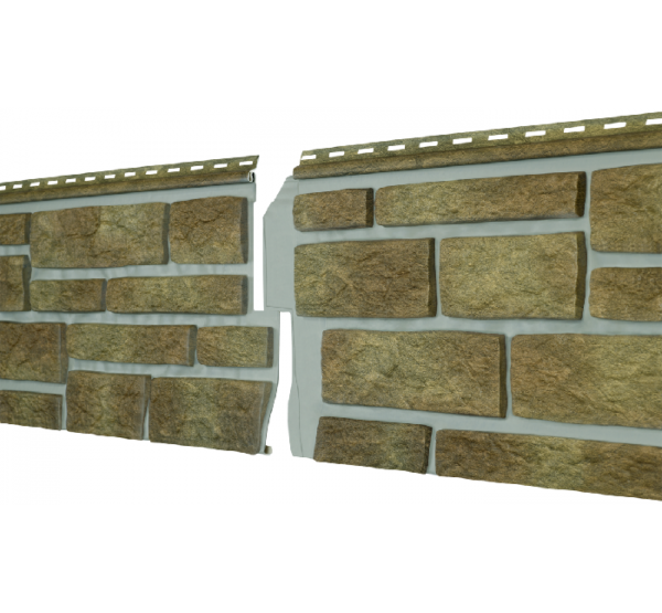 Фасадная панель Стоун Хаус S-Lock Таганай Вулканический от производителя  Ю-Пласт по цене 561 р