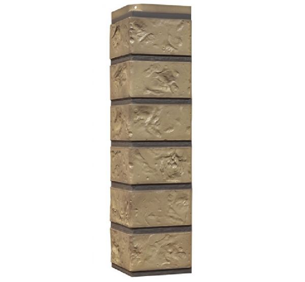 Угол наружный Цокольный сайдинг «Старый форт» Золотистый от производителя Nordside по цене 488 р Угол наружный Цокольный сайдинг «Старый форт» Золотистый от производителя Nordside по цене 488 р