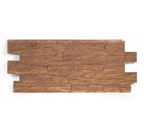 Фасадные панели СЕРИЯ ЭКО 2 АЛЬПИЙСКАЯ СКАЗКА - Орех от производителя  Т-сайдинг по цене 580 р