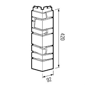 Угол наружный Камень Лацио от производителя ТЕХНОНИКОЛЬ по цене 590 р Угол наружный Камень Лацио от производителя ТЕХНОНИКОЛЬ по цене 590 р