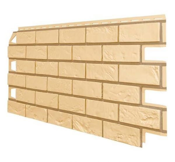 Фасадные панели (цокольный сайдинг) Оптима Кирпич Песочный от производителя ТЕХНОНИКОЛЬ по цене 590 р Фасадные панели (цокольный сайдинг) Оптима Кирпич Песочный от производителя ТЕХНОНИКОЛЬ по цене 590 р