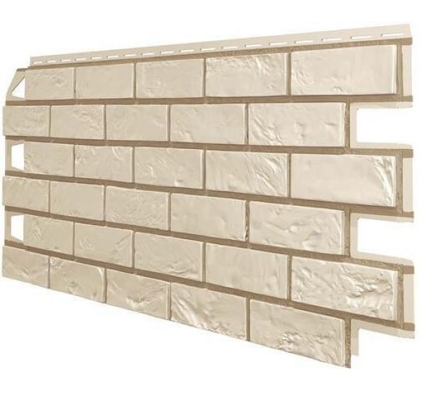 Фасадные панели (цокольный сайдинг) Оптима Кирпич Слоновая Кость от производителя ТЕХНОНИКОЛЬ по цене 590 р Фасадные панели (цокольный сайдинг) Оптима Кирпич Слоновая Кость от производителя ТЕХНОНИКОЛЬ по цене 590 р