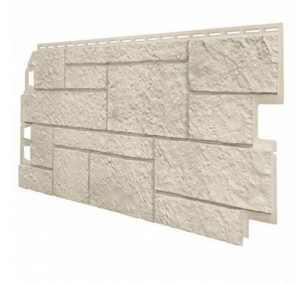 Фасадные панели (цокольный сайдинг) Оптима Песчаник Слоновая Кость от производителя  ТЕХНОНИКОЛЬ по цене 490 р