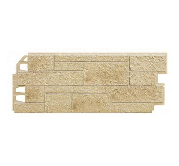 Фасадные панели (цокольный сайдинг) Песчаник Кремовый от производителя  ТЕХНОНИКОЛЬ по цене 640 р