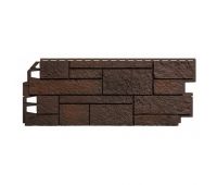 Фасадные панели (цокольный сайдинг) Песчаник Темно-Коричневый Фасадные панели (цокольный сайдинг) Песчаник Темно-Коричневый