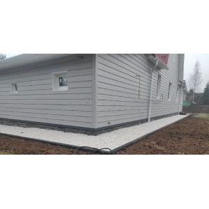 Фиброцементный сайдинг 190х3000х8мм Серый минерал RAL 7047 от производителя  Фибростар по цене 1 100 р