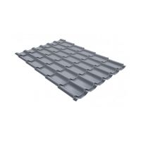 Металлочерепица классик 0,5 Satin RAL 9006 бело-алюминиевый Металлочерепица классик 0,5 Satin RAL 9006 бело-алюминиевый