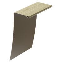 Околооконный профиль универсальный под дерево 89/254 мм Рябина Околооконный профиль универсальный под дерево 89/254 мм Рябина