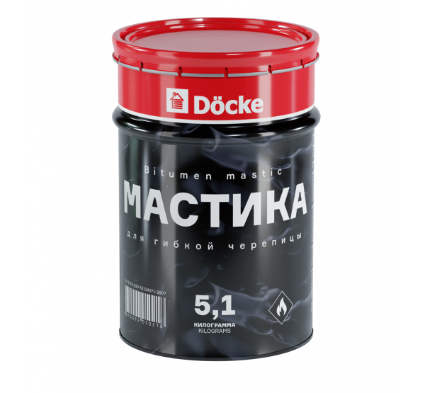  Мастика кровельная 5л от производителя  Docke по цене 2 200 р