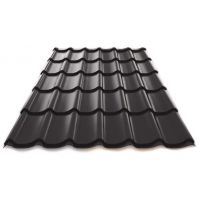 Металлочерепица Norman полиэстер 0,5 сталь RAL 7024 Серый Металлочерепица Norman полиэстер 0,5 сталь RAL 7024 Серый