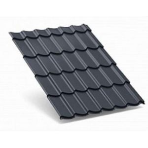 Металлочерепица Valori полиэстер 0,5 сталь RAL 7024 Серый от производителя МеталлПрофиль по цене 870 р Металлочерепица Valori полиэстер 0,5 сталь RAL 7024 Серый от производителя МеталлПрофиль по цене 870 р